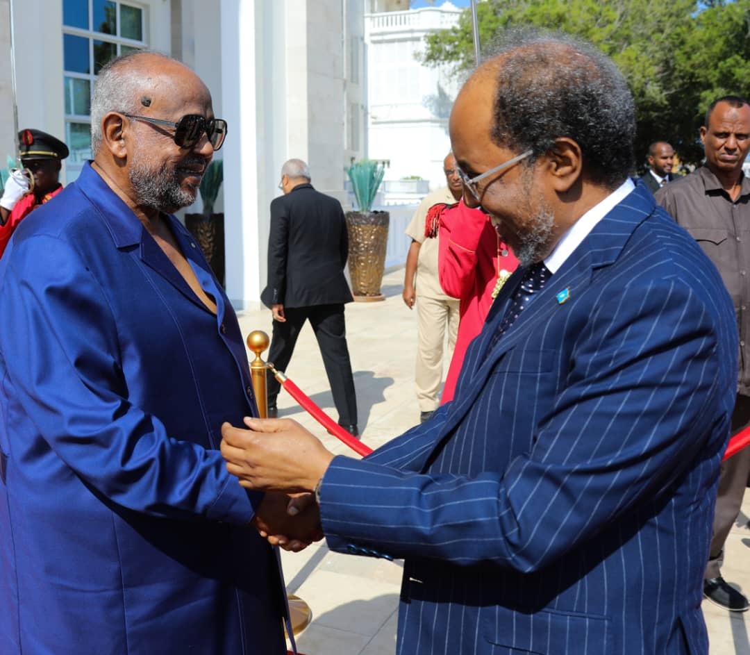 Concertation au sommet à Djibouti entre les Présidents Guelleh et Hassan Sheick Mahamoud 